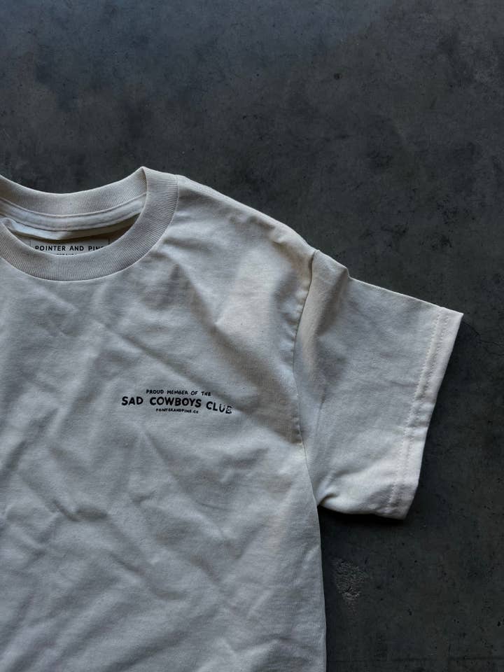 Pointer And Pine - Wholesale Screen Printed T-Shirt - Unisex - SAD COWBOYS CLUB TEE