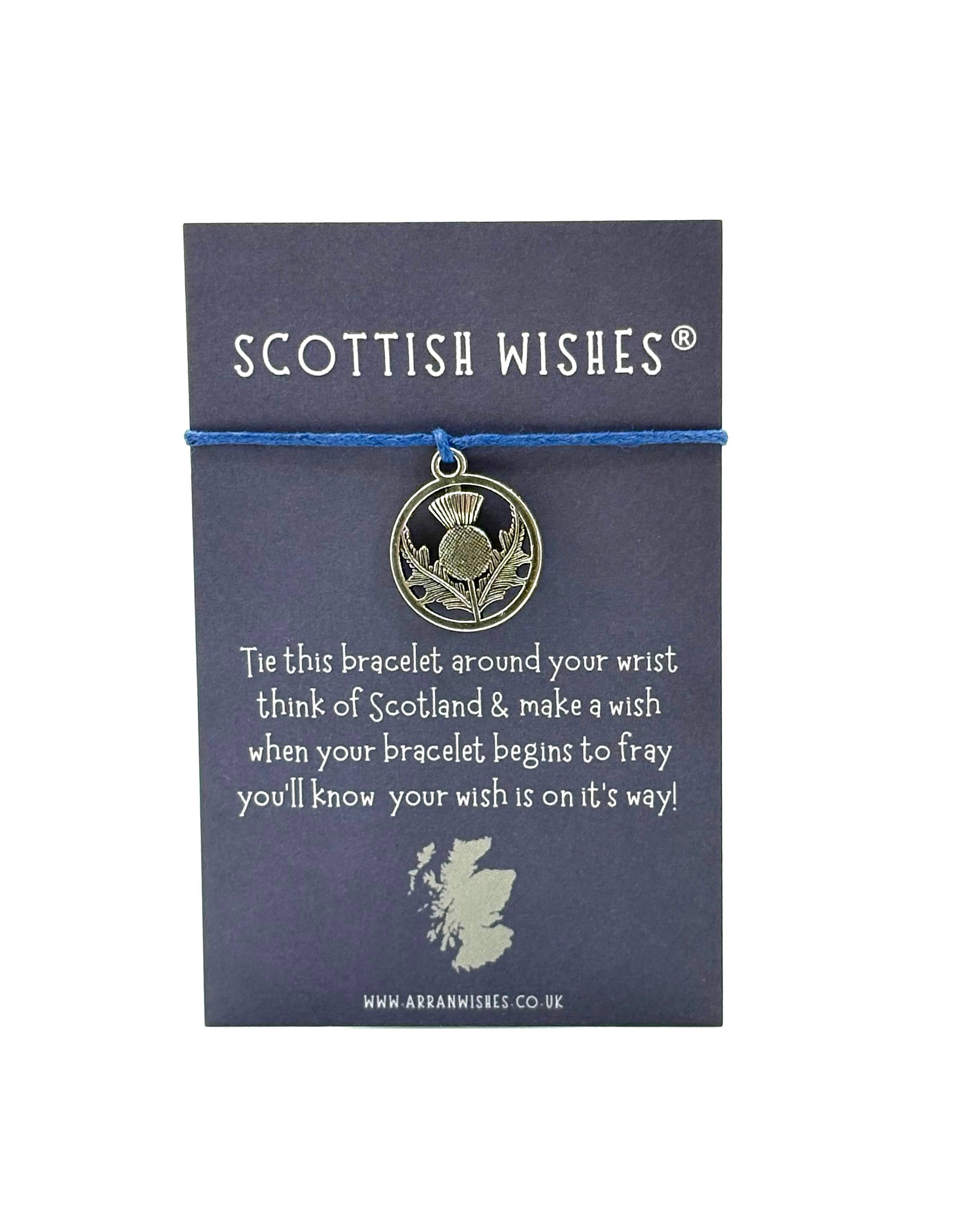 Arran Wishes - Venta al por mayor Pulseras de abalorios/colgantes - Pulseras Scottish Thistle Wish4