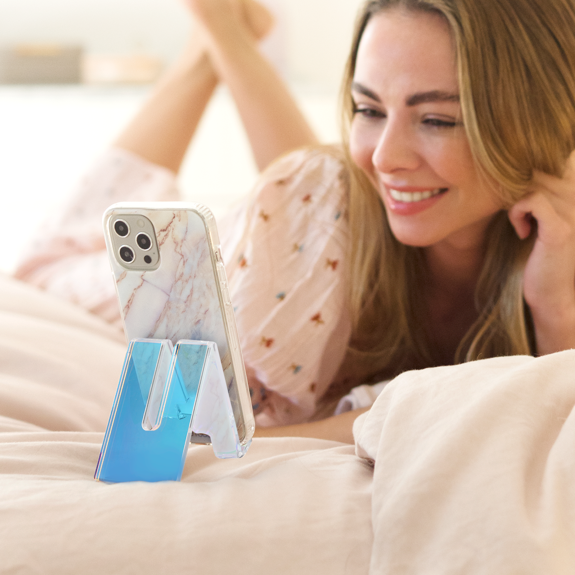 Ellie Rose – Engroshandel Tabletstativ – Akryl Telefonstativ - Holografisk4