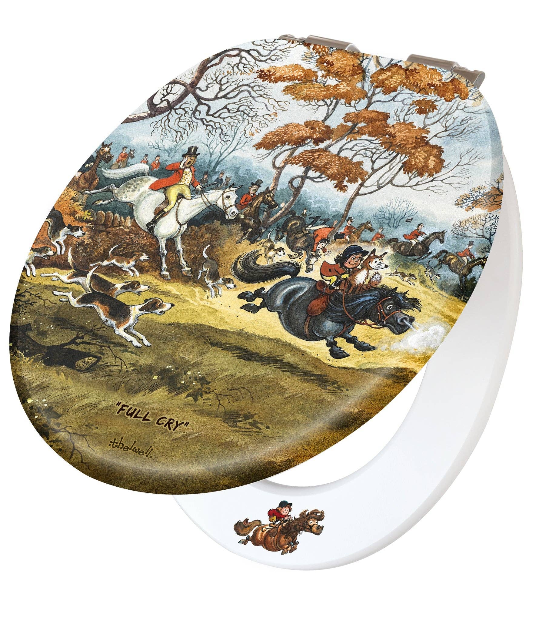 LOOPRINTS - Vendita all'ingrosso Coprisedile per WC - Sedile WC con chiusura ammortizzata - Horse & Pony Riding Gifts & Decor FC