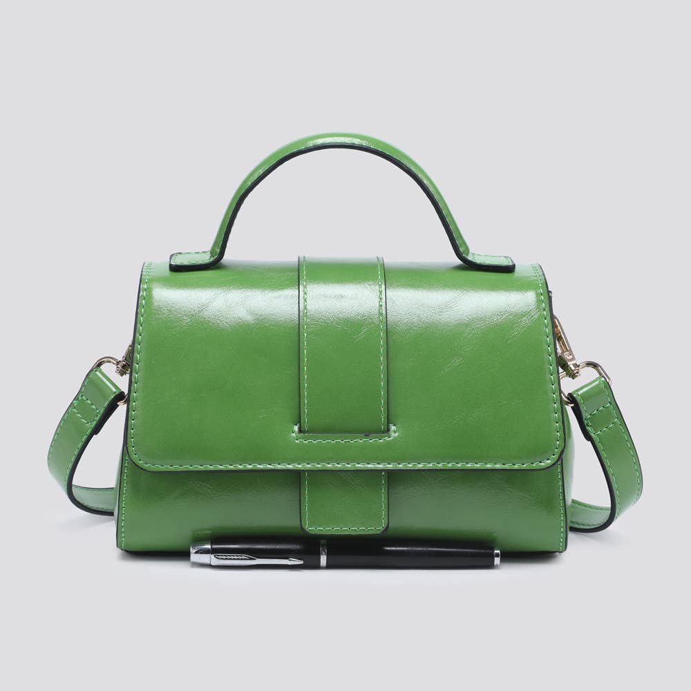 House of Milano - Wholesale Top Handle Bag - Women's - 25048 Vegan Leather Mini Crossbody Bag1