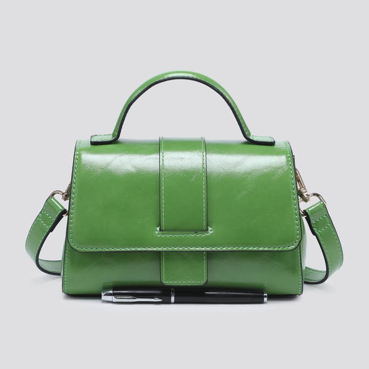 House of Milano - Wholesale Top Handle Bag - Women's - 25048 Vegan Leather Mini Crossbody Bag1