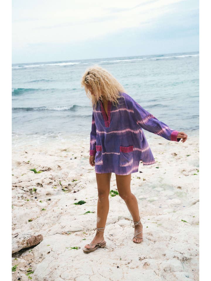 Isla Sol - Wholesale Swim cover-up – Women’s - Serpent Beach Shirt2