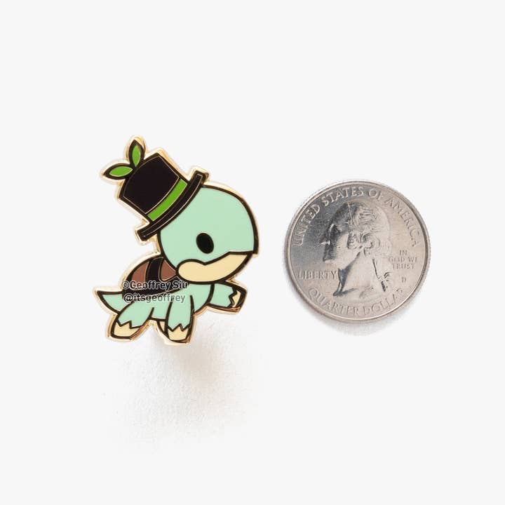 Geoffrey Siu Art LLC - Wholesale Lapel Pin/Button - Gentlemon 4 Hard Enamel Pins