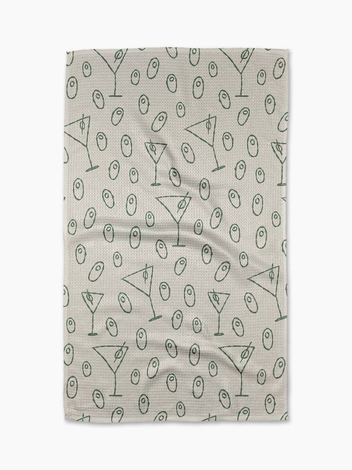 Dirty Martini Tea Towel for wholesale by Geometry