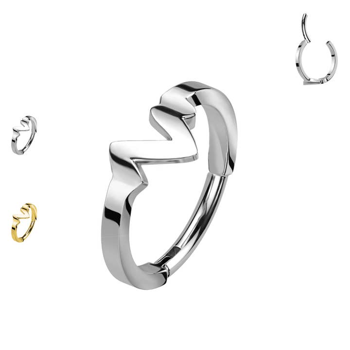 Steel Clicker Circle with Electrocardiogram PY-139 for wholesale by Awaken