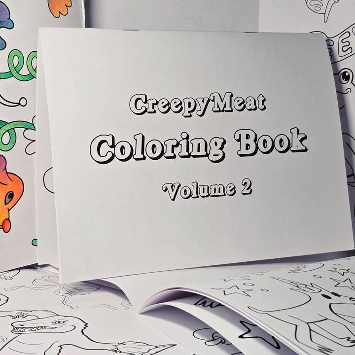 CreepyMeat Coloring Book for wholesale by CreepyMeat
