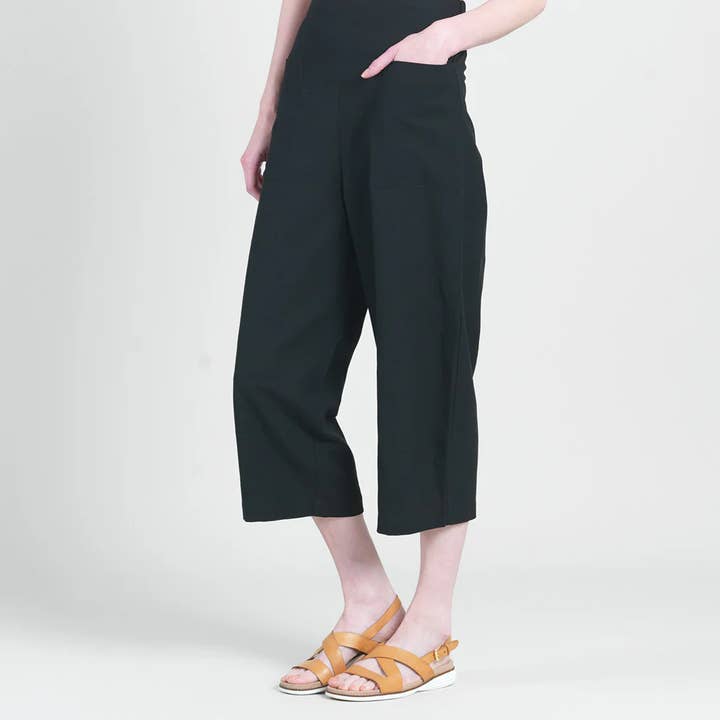 PT65LN - Linen Knit - Front Pocket Cropped Pant for wholesale by Clara Sunwoo