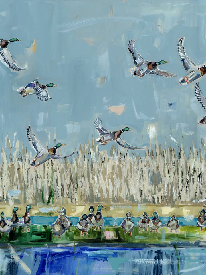 "Duck Season" canvas print for wholesale by Chelsea McShane Art