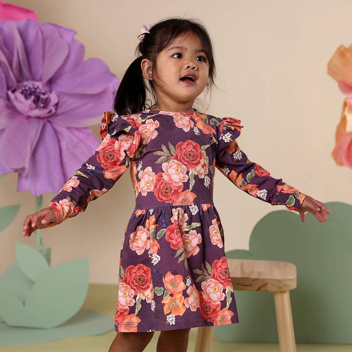 Snuggle Hunny - Wholesale Dress – Baby - Sienna Long Sleeve Organic Dress2