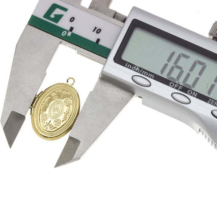 Jewel Pledge - Wholesale Individual Charm/Pendant - Gold Oval Locket Charm Pendant Long Lasting Gift CPG7003