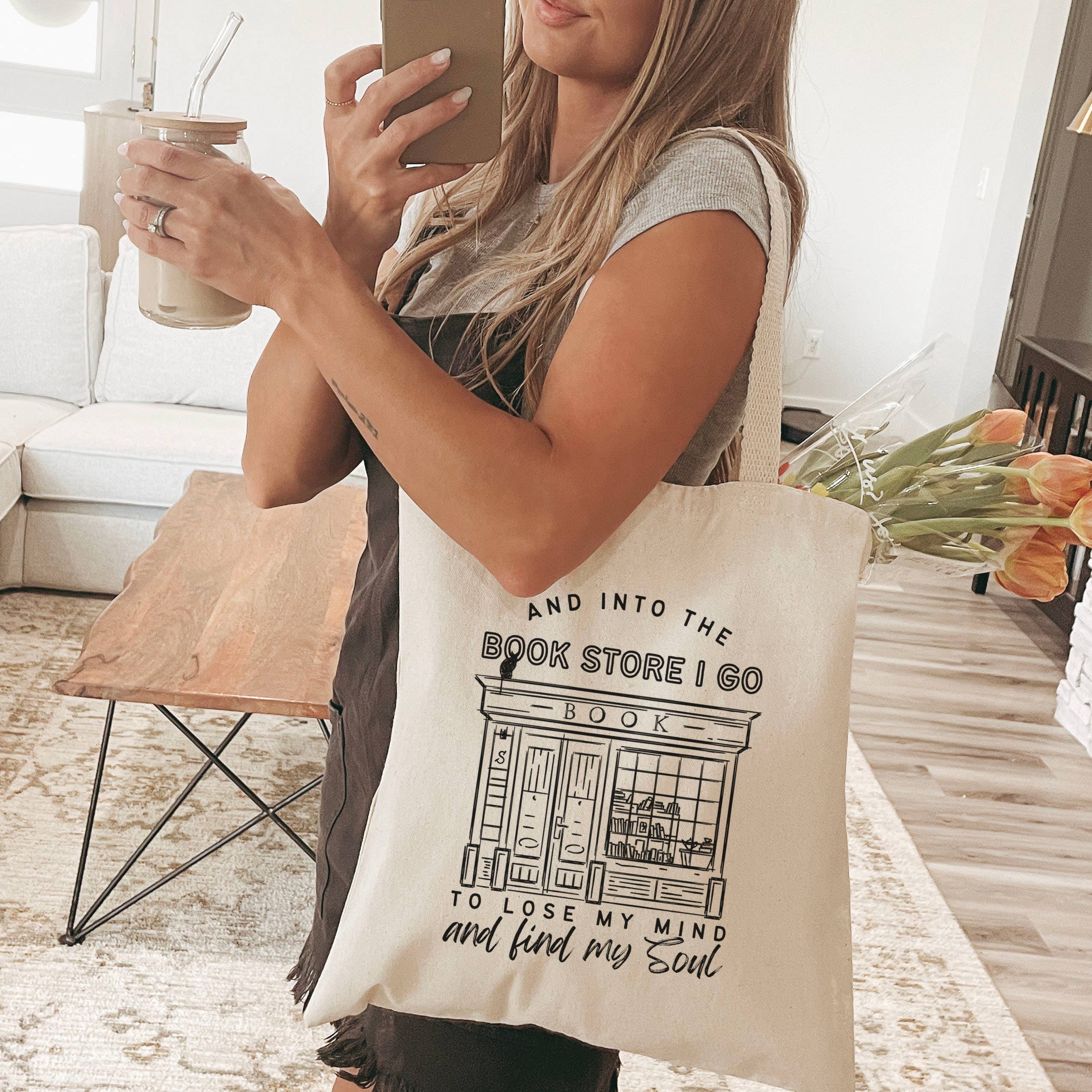 The Swoon Room - Wholesale Tote Bag - Women's - Into the Bookstore I Go To Lose My Mind Tote Bag1
