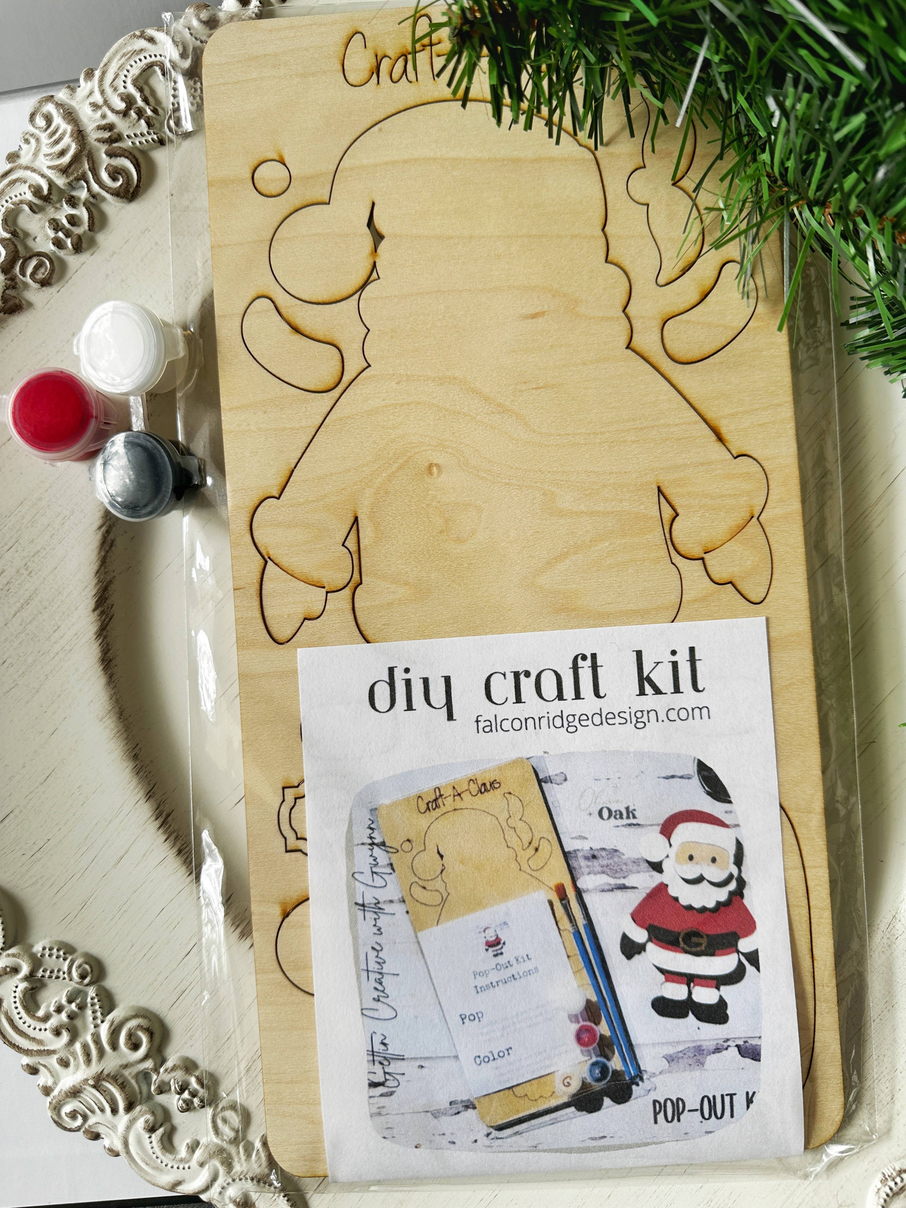 Falcon Ridge Designs LLC - Wholesale DIY Craft Kit - Kids - Santa Paint Kit, Kids Christmas 2025, Kids Party Favors3