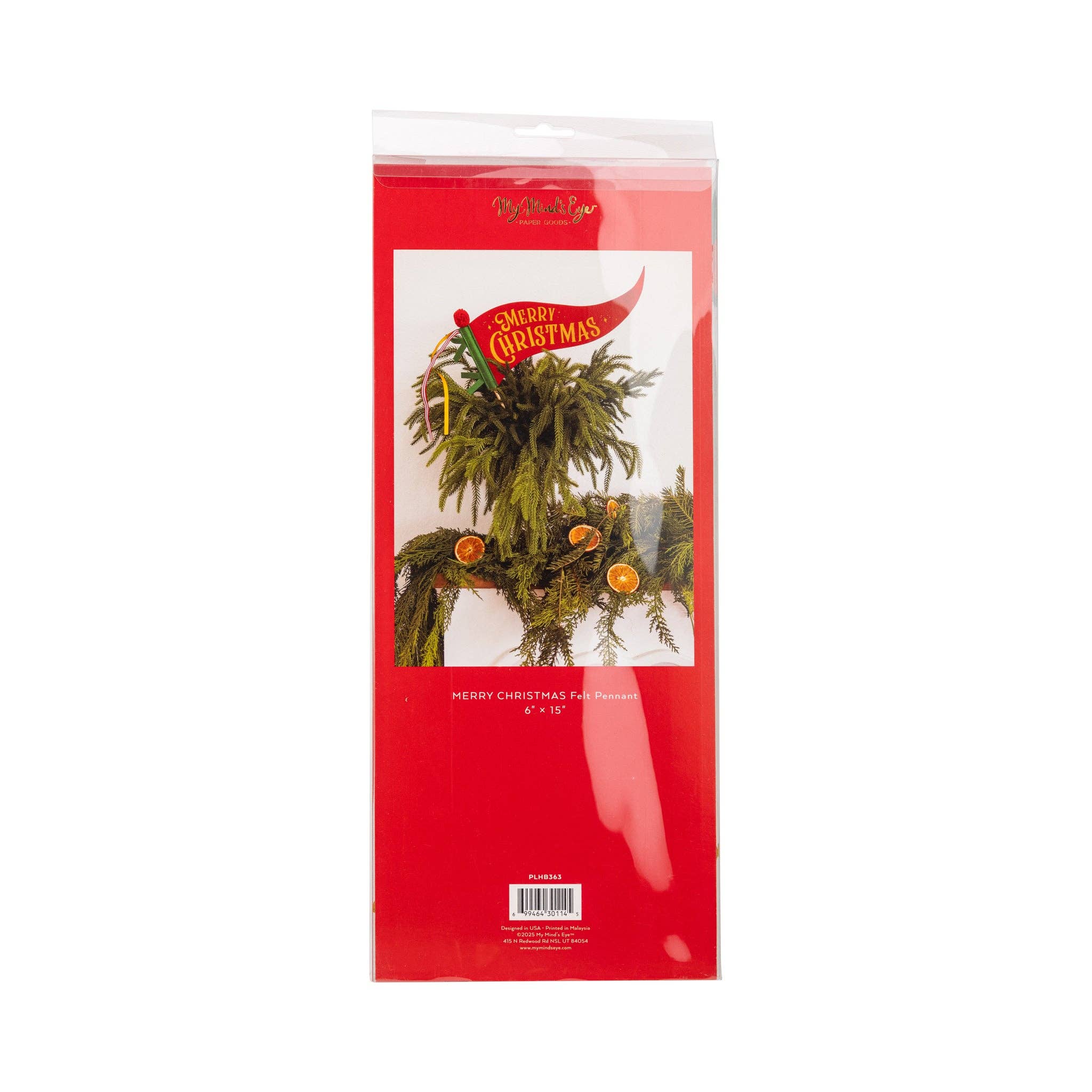 My Mind’s Eye - Vente Affiche/banderole de fête - PLHB363 - Bannière de fanions en feutre Joyeux Noël3