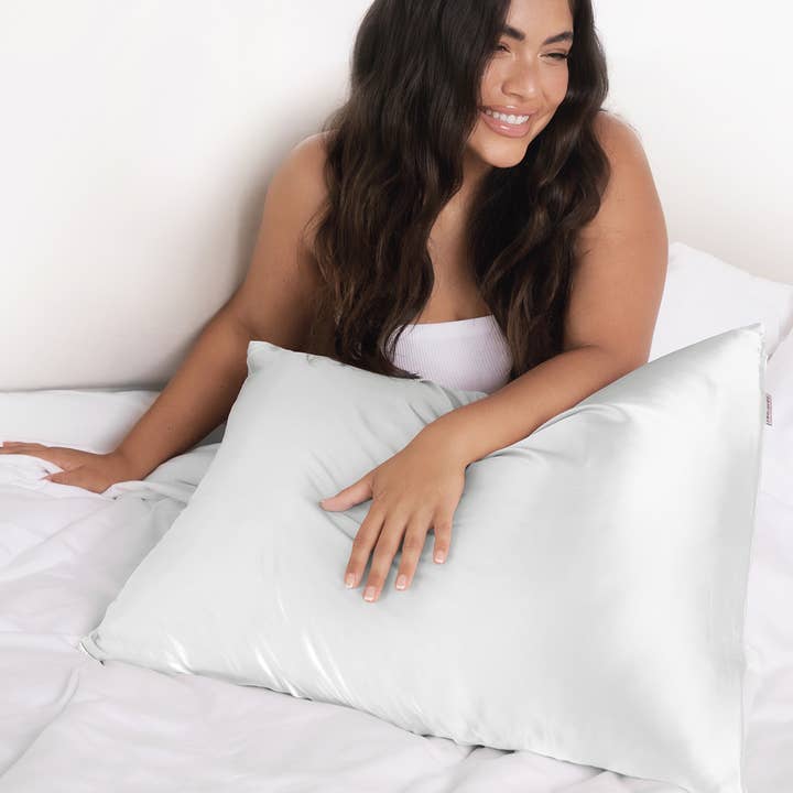 KITSCH - Wholesale Bedding Pillowcase/Sham - Satin King Pillowcase - Ivory