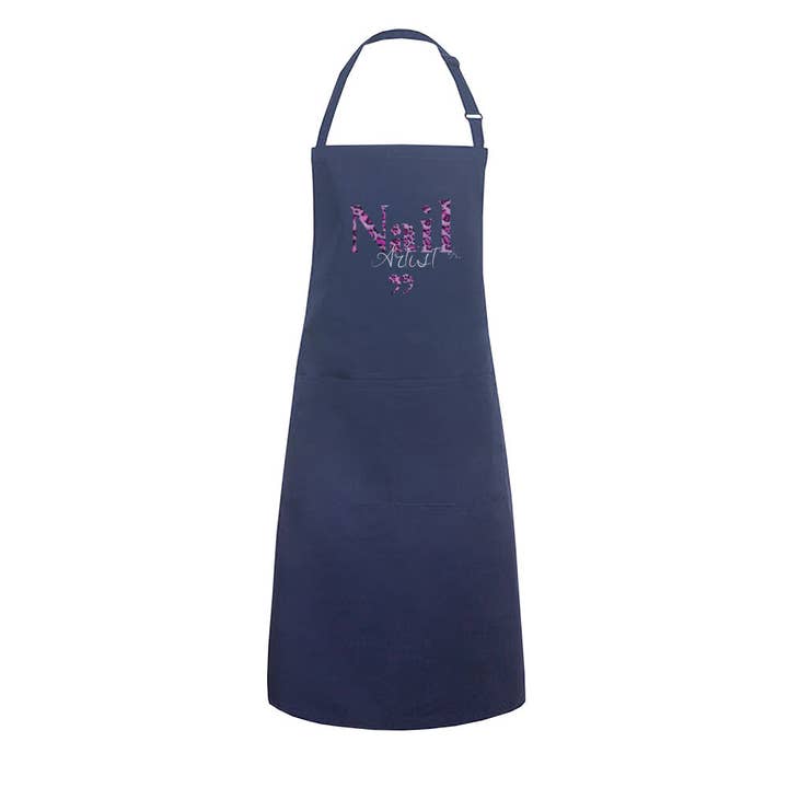 Doriana Cosmetics GmbH - Wholesale Apron - Apron with pocket - Nail Artist Purple Leo Pattern4