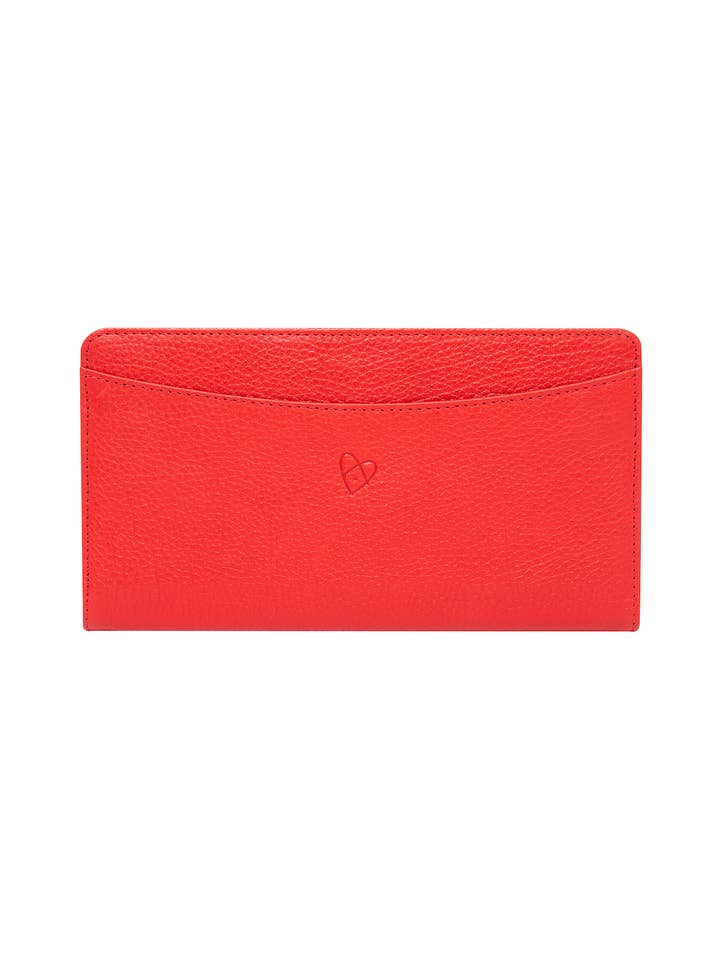 Jesse Women's Genuine Leather Clutch Large Wallet for wholesale by Patent of Heart