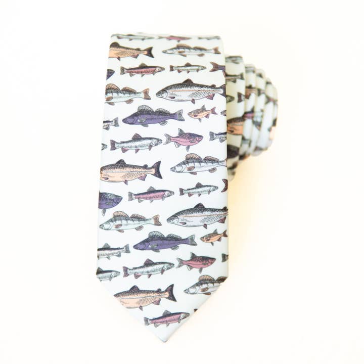 Fish On! Men's Tie for wholesale by Boon Ties