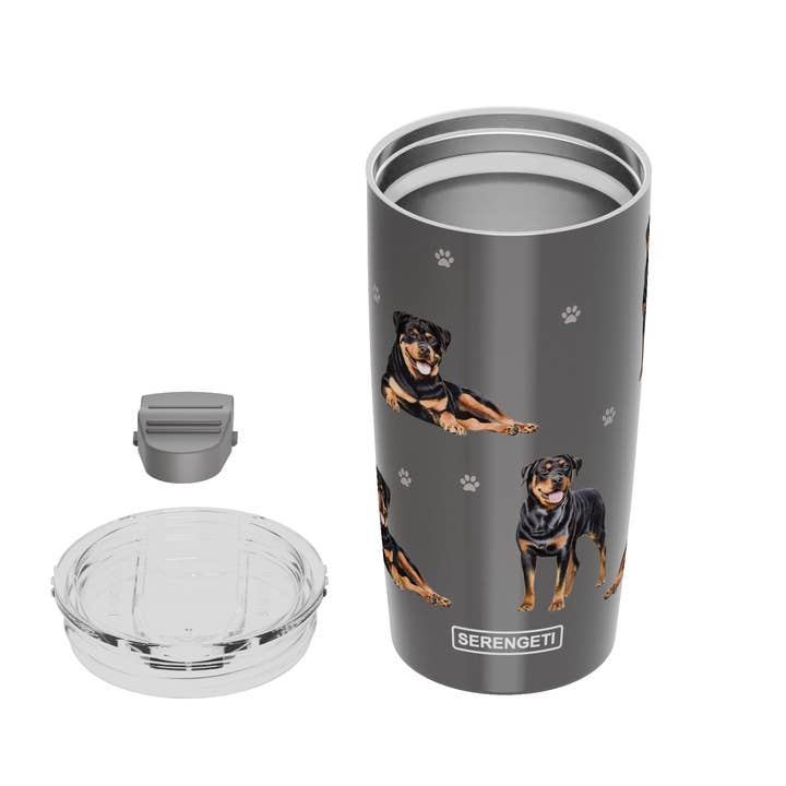 E&S Pets - Vendita all'ingrosso Bicchiere/tazza termica - Bicchiere Rottweiler stampato in 3D, a tenuta stagna, resistente, 20 oz
