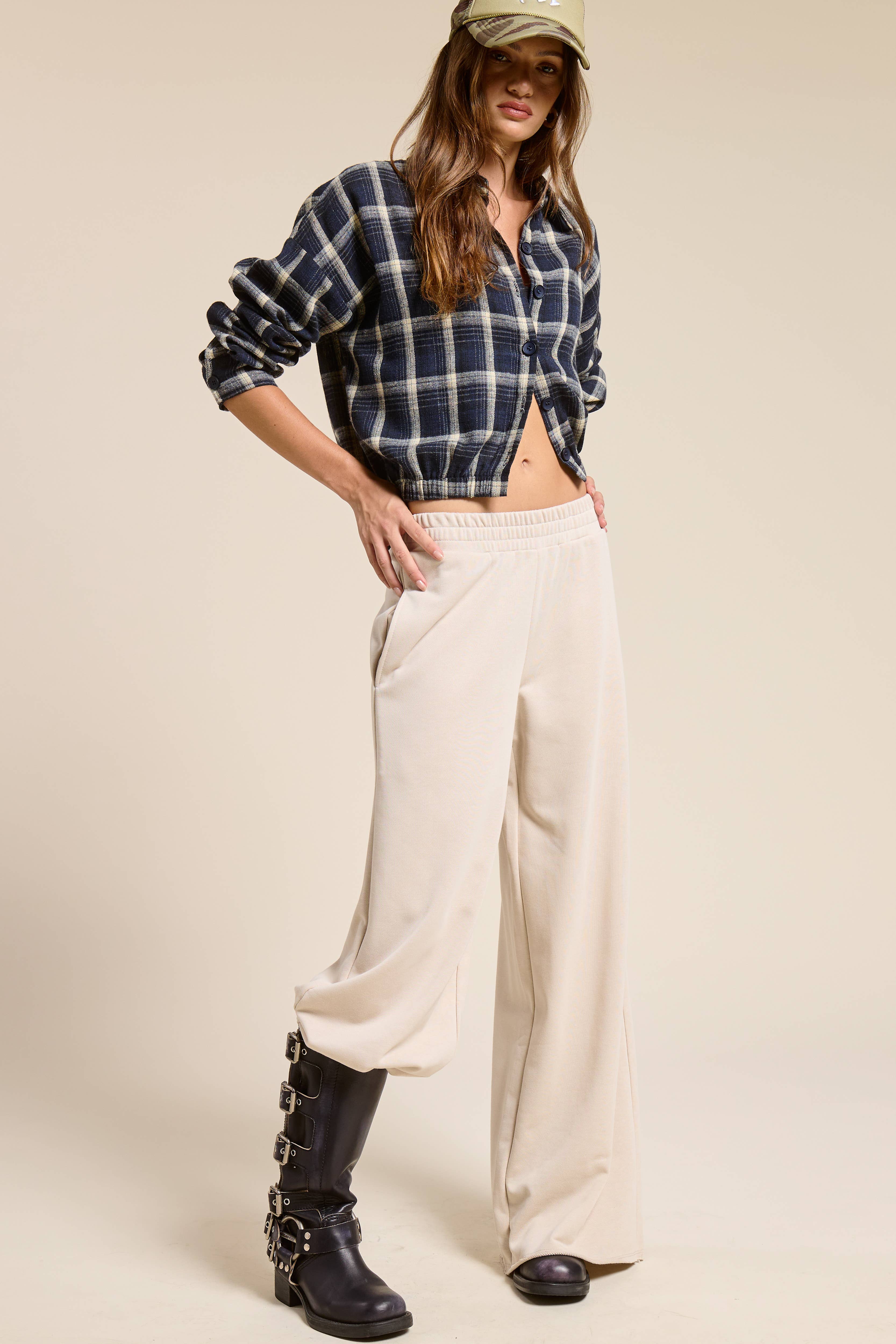 Mimosa - Wholesale Lounge Sweatpants/Joggers - Women's - Wide Leg Cotton Jogger Sweatpants9