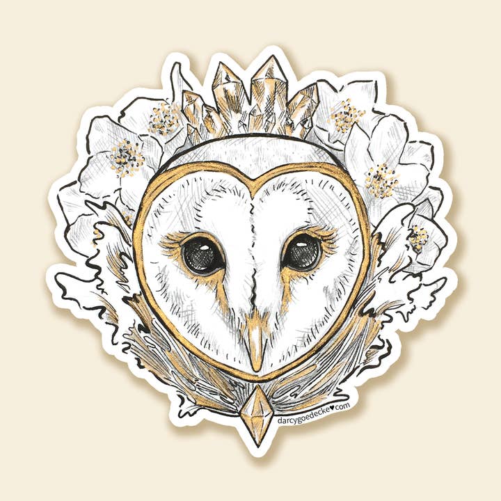 Tierra, mar, cielo | Sticker para venta al por mayor de Whimsical Art by Darcy Goedecke