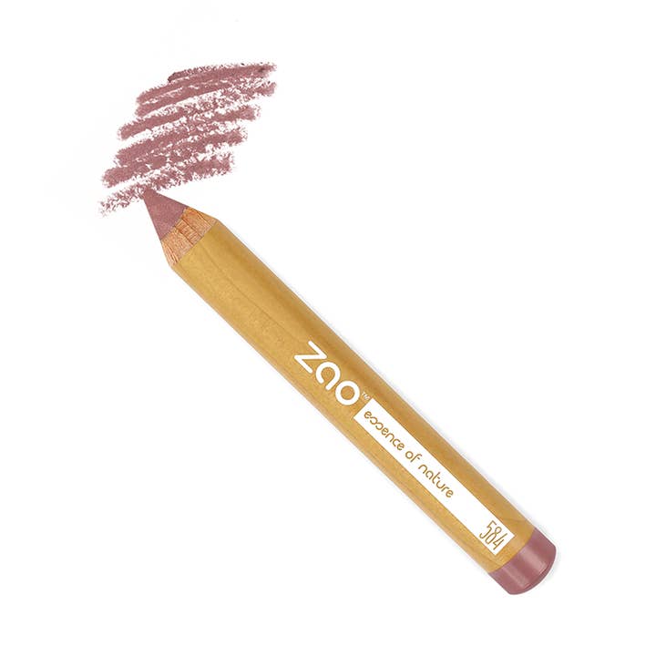 Jumbo lip & cheek pencil 584 Rosewood *** - vegan & organic for wholesale by Zao Makeup