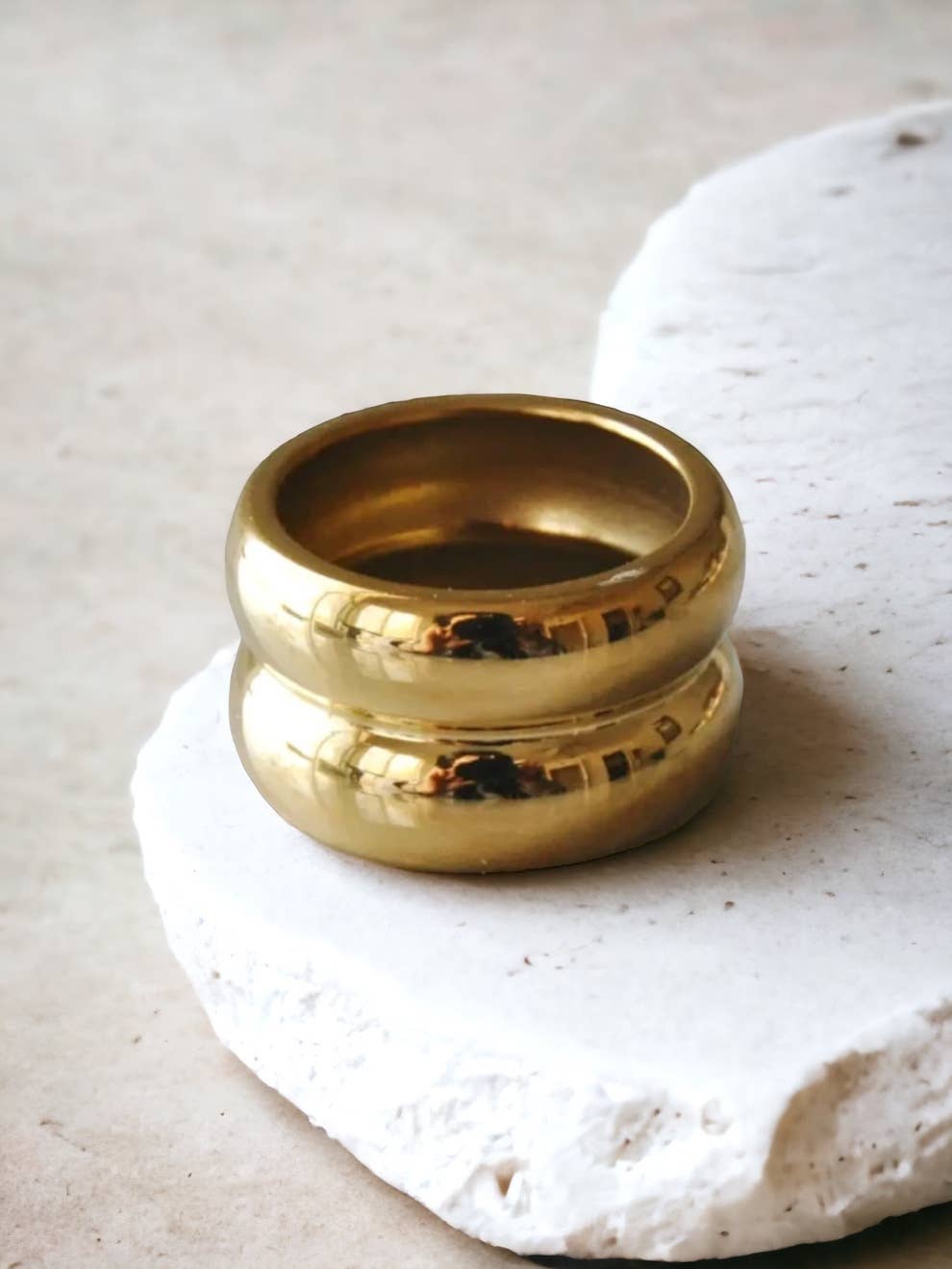 Boem Collection - Vendita all'ingrosso Anelli cocktail/statement - Anello statement Mia a doppio strato spesso0