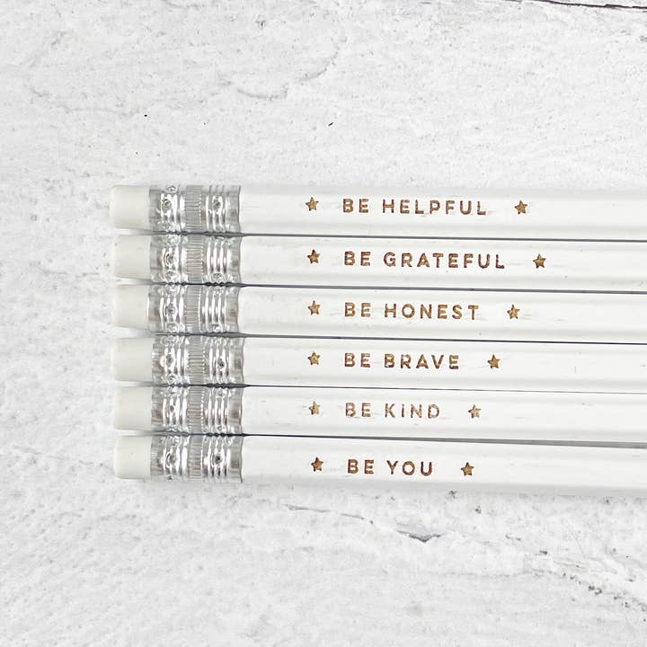 Encouragement Pencil Set for wholesale by Carly Allred Studio