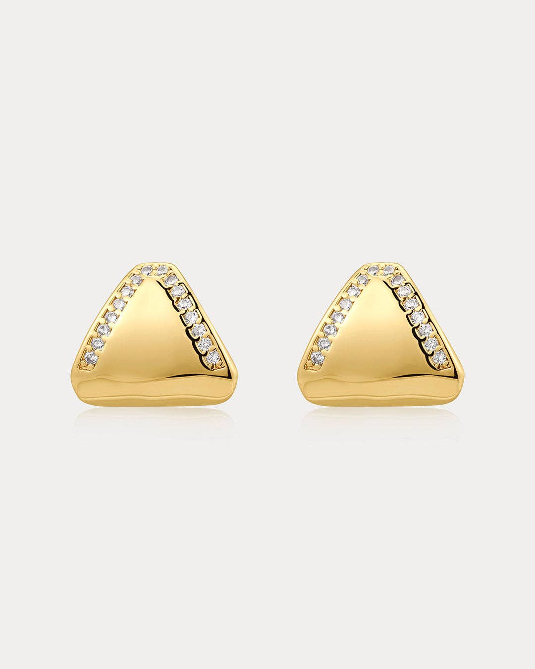 Luv AJ - Wholesale Stud/Post Earrings - The Pave Shield Studs0