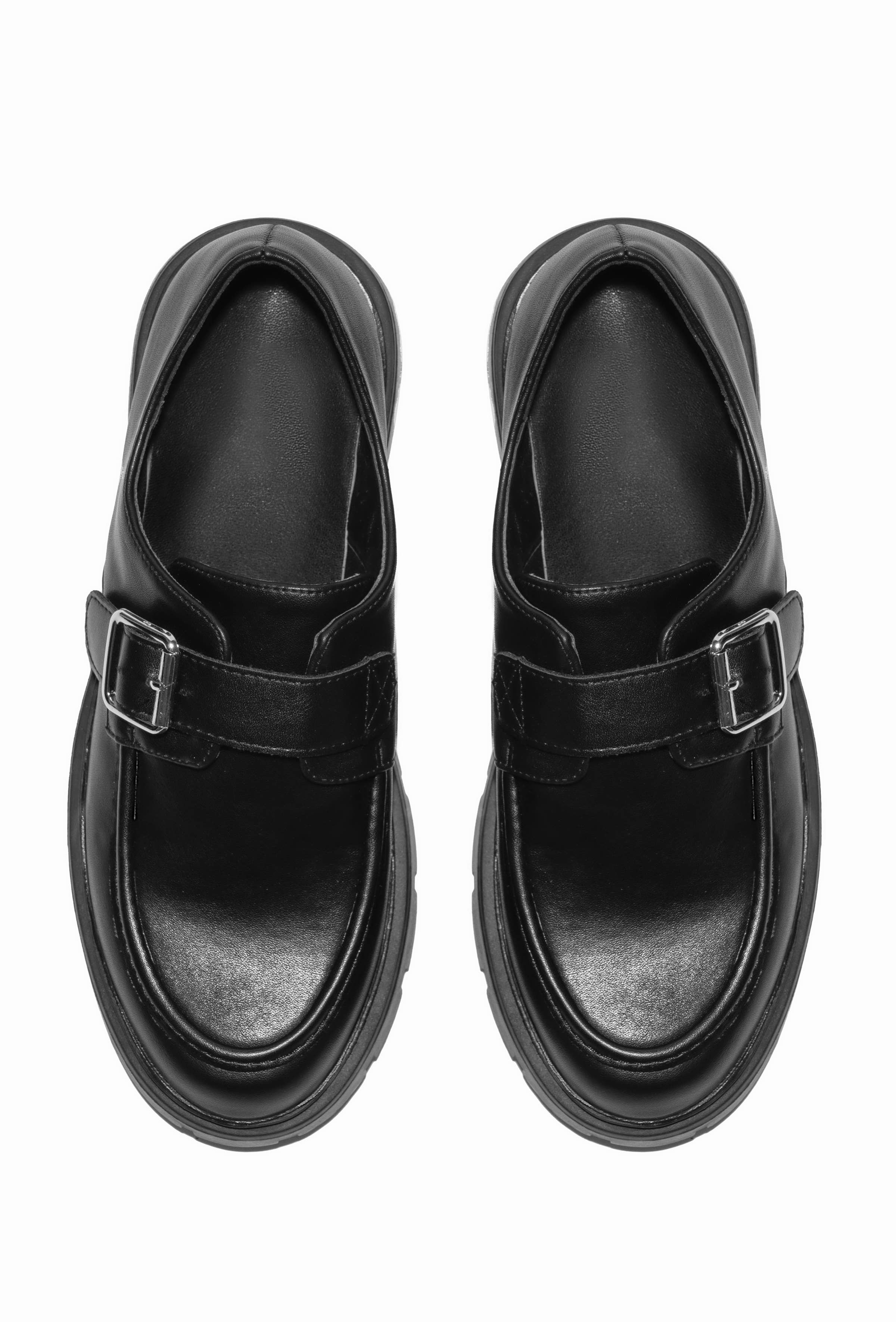 C'M PARIS - Wholesale Loafers - Women's - Chunky Loafer with Strap and Buckle 77-6532
