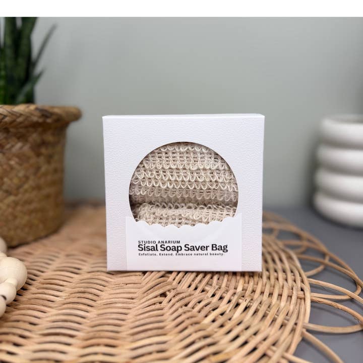 Natural Ramie Bath Pouf — Organic, Gentle & Eco-Friendly for wholesale by Studio Anarium