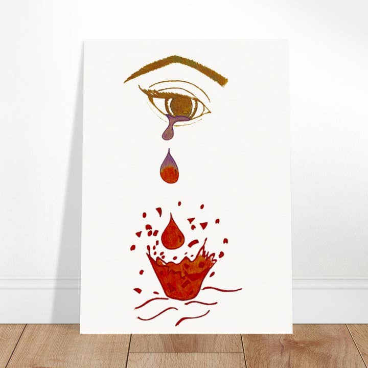 Crying eye Shattered -Plakat af mat papir i museumskvalitet for engroshandel hos Wonderland monsters