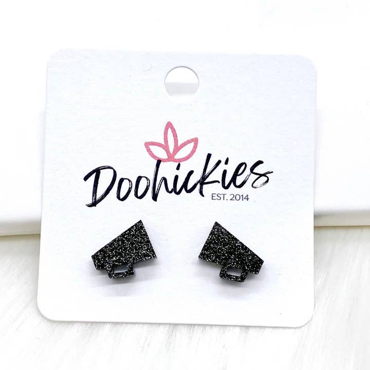 Doohickies - Wholesale Stud/Post Earrings - Acrylic Megaphone Studs -Earrings