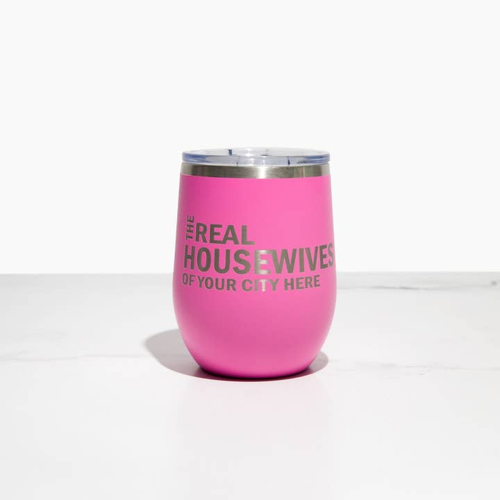 Calm Down Caren - Wholesale Insulated Mug/Tumbler - Real Housewives of YOUR CUSTOM CITY Polar Camel Wine Tumbler