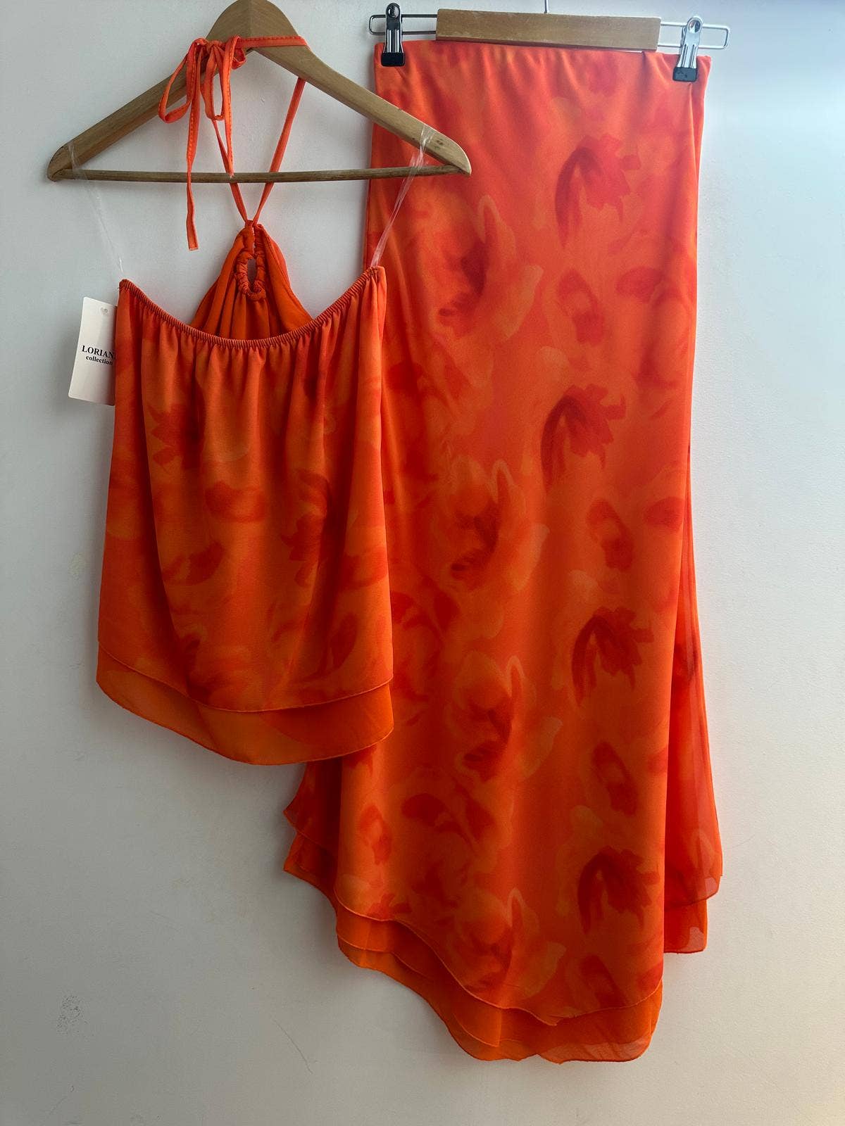 LORIANE - Wholesale Top & Skirt Set - Women's - 7139E Printed top and skirt set3