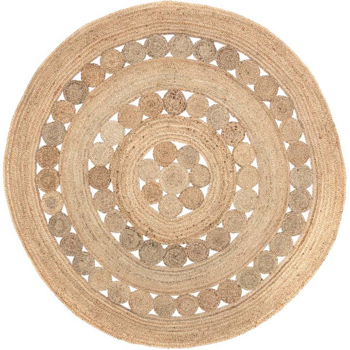 VHC Brands - Wholesale Area Rug - Celeste Jute Rug 8ft Round