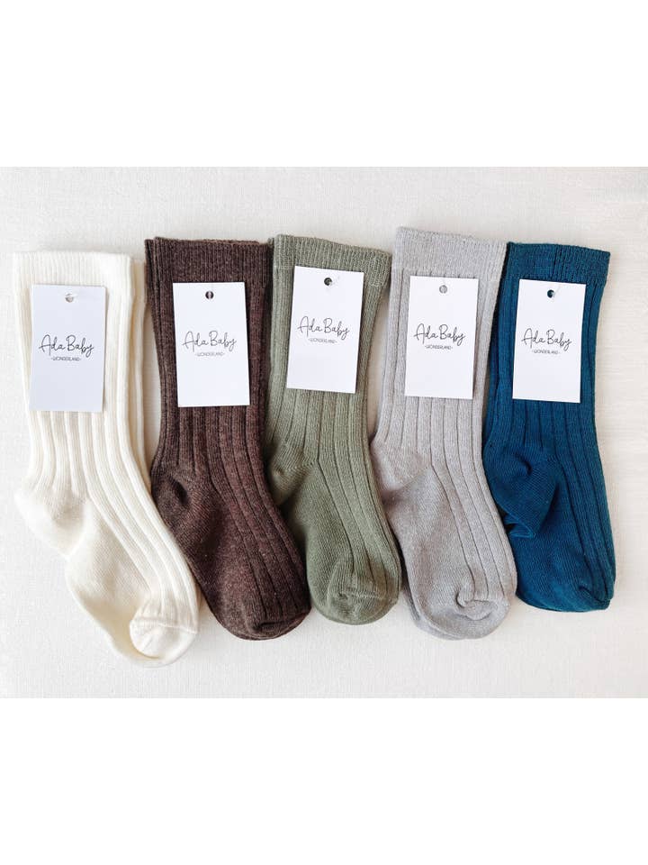 Ada Baby - Wholesale Socks - Kids & Baby - Ribbed High Knee Socks Baby and Toddler