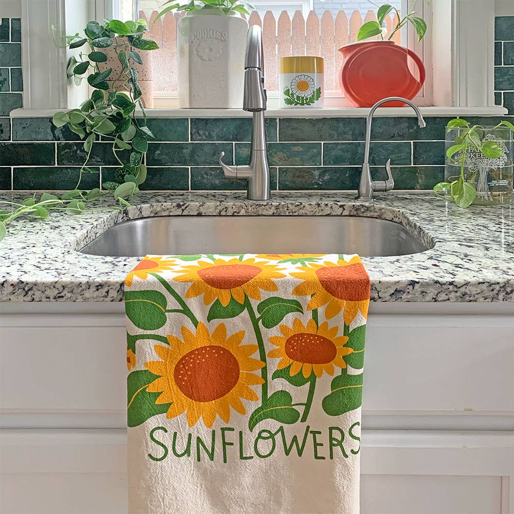 The Neighborgoods - Vente Torchons - HELLO SUNSHINE (Tournesol, Souci) - Lot de 2 torchons6