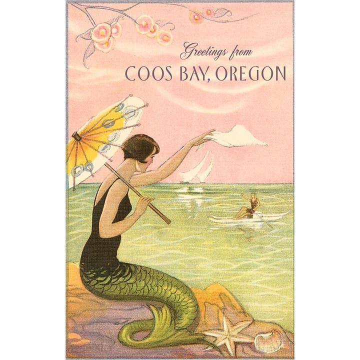 Carte postale OR-448 Salutations de Coos Bay pour la vente par Found Image Press