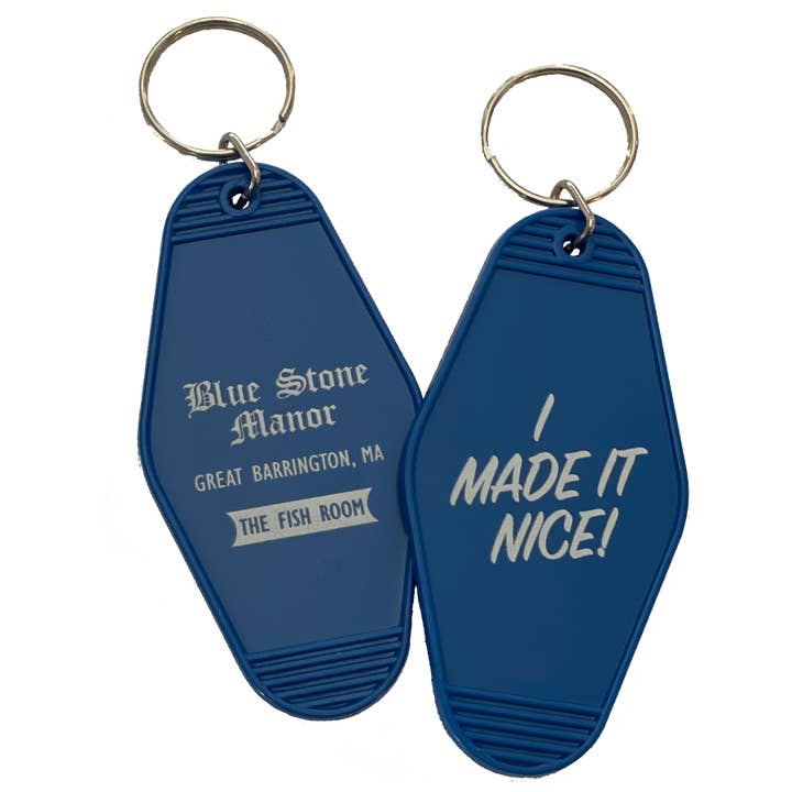 Blue Stone Manor Motel Key Tag for wholesale by twistedEGOS llc