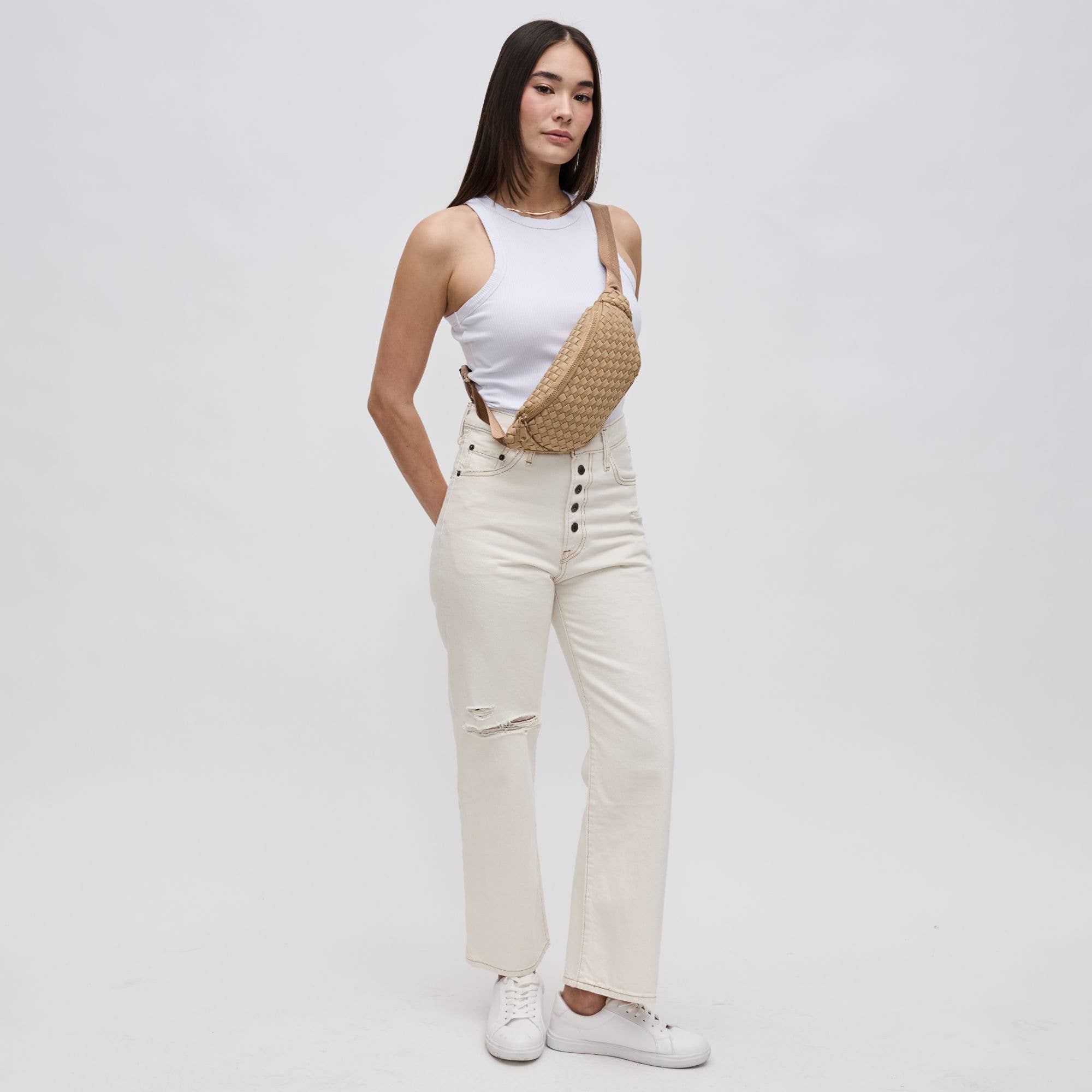 Sol and Selene - Wholesale Belt Bag - Women's - Aim High Woven Neoprene Belt Bag12