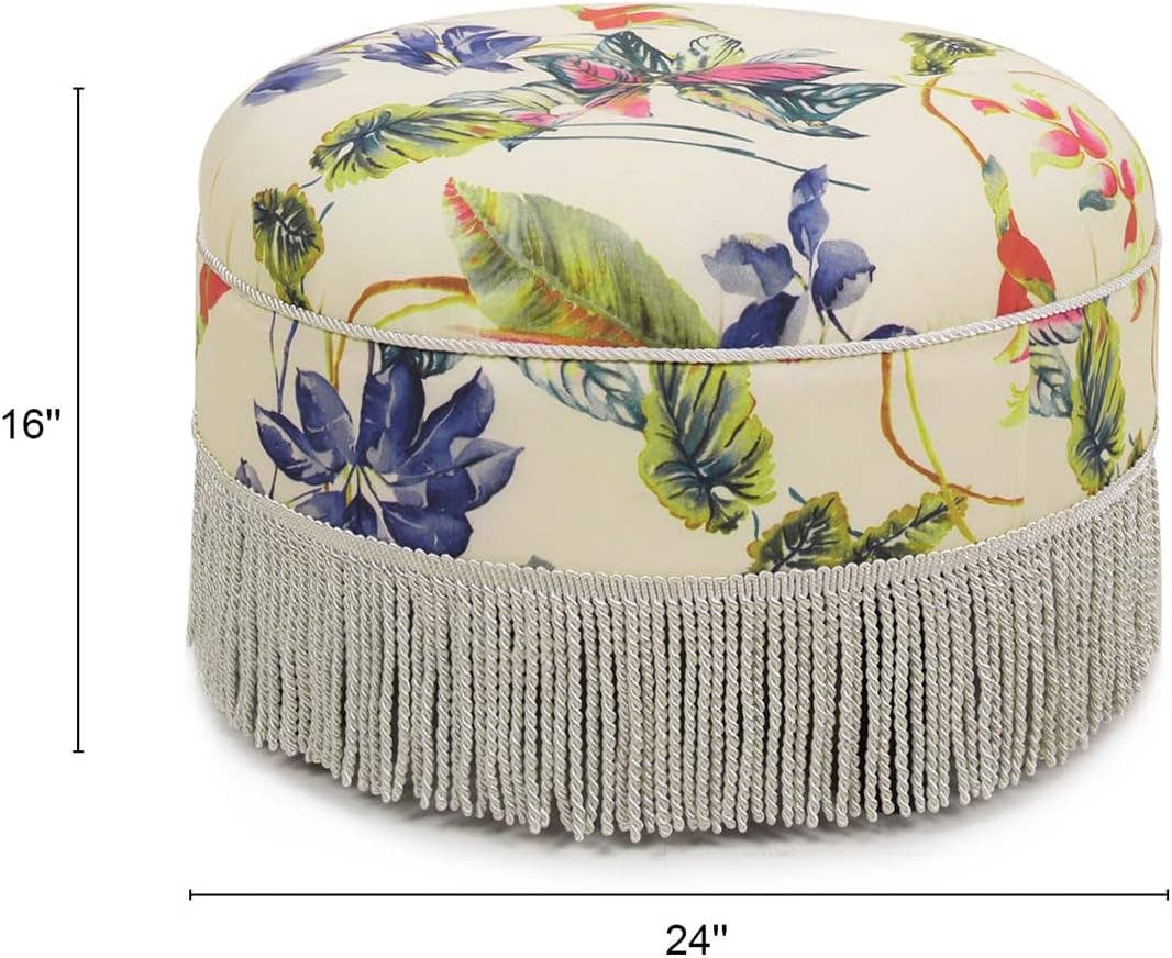 Jennifer Taylor Home - Wholesale Ottoman - Yolanda 24" Round Upholstered Accent Ottoman34