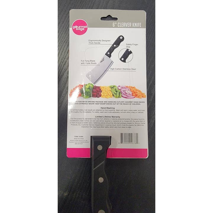 Gourmet Edge - Wholesale Kitchen/Utility Knife - Gourmet Edge - 6" Cleaver #70-80082
