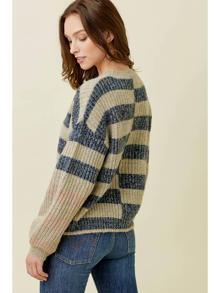 Mystree - Venta al por mayor Jersey de punto - Mujer - Suéter de rayas múltiples 576236