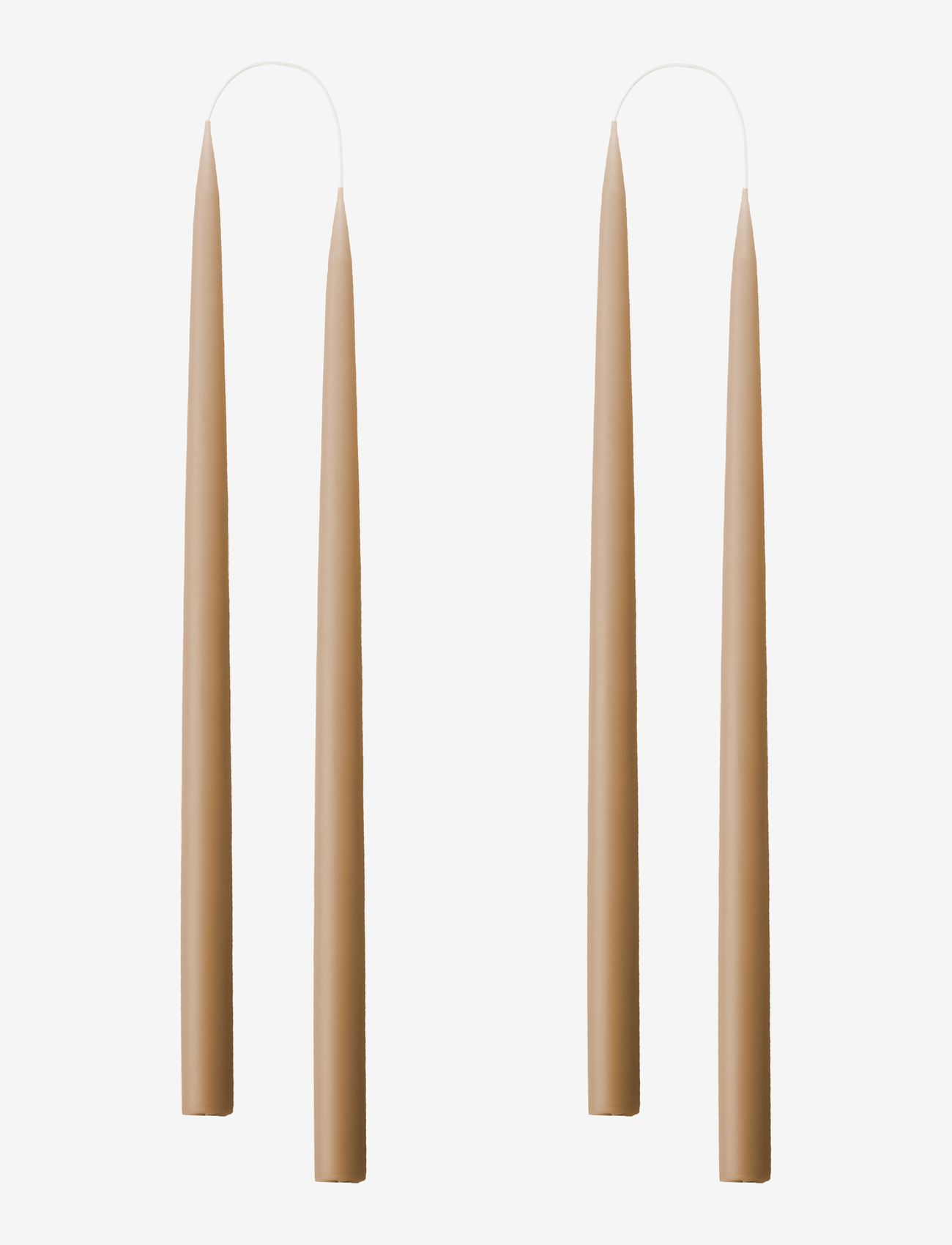 Twilight Collection - Wholesale Tapered Candle/Candlestick - Nougat Danish Taper Candle | 12 Pack1