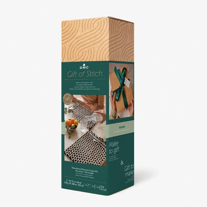 Monochrome Placemats - DMC Gift of Stitch – Crochet Kit for wholesale by The DMC Group