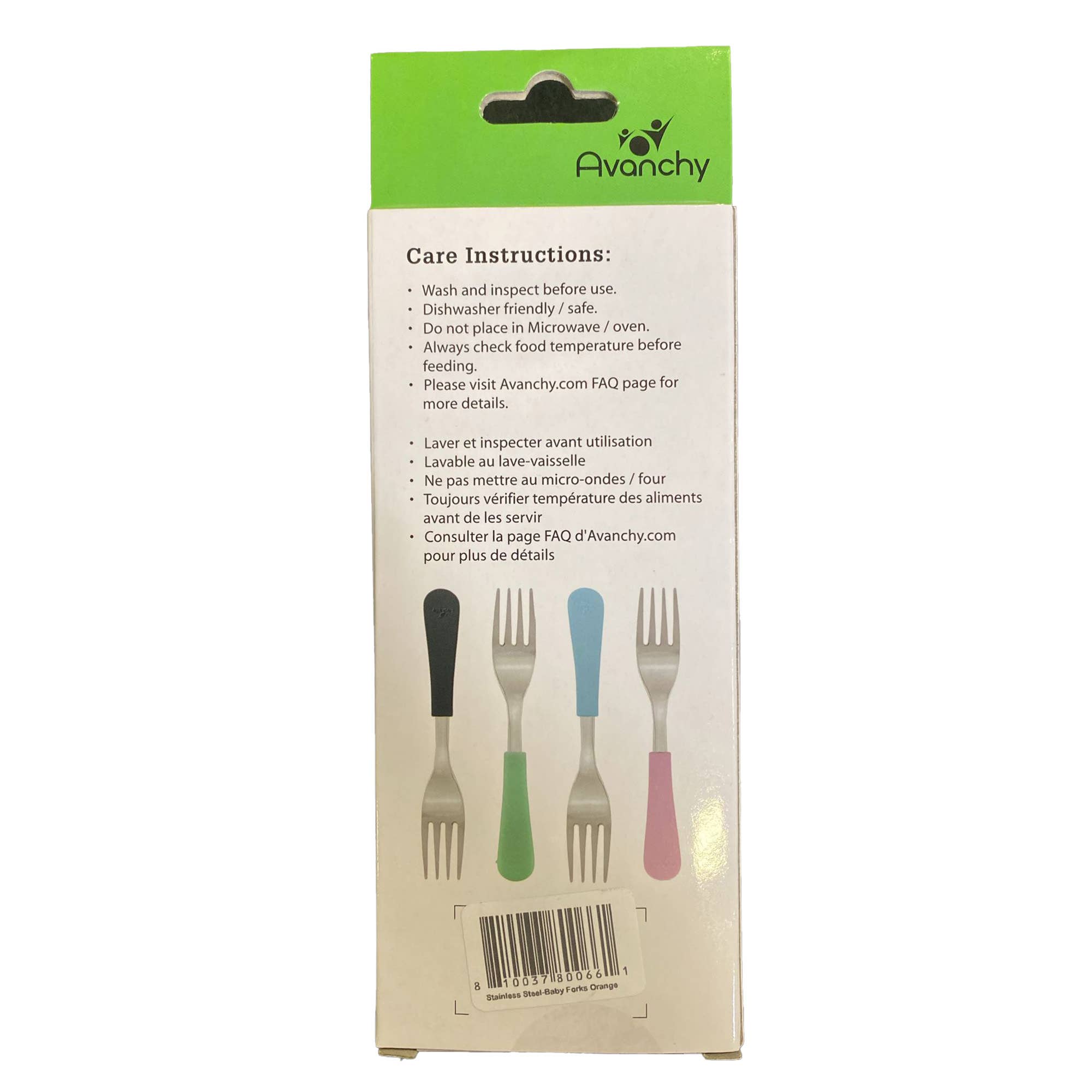 Avanchy - Wholesale Flatware Set - Kids & Baby - Avanchy Stainless Steel Baby Forks, 2 Pack26