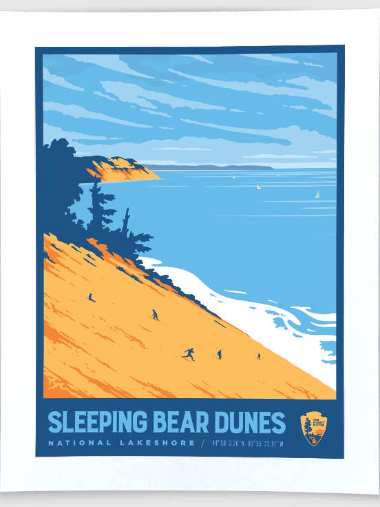 Sleeping Bear Dunes #3 - Michigan Travel Art Print for wholesale by The Mighty Mitten