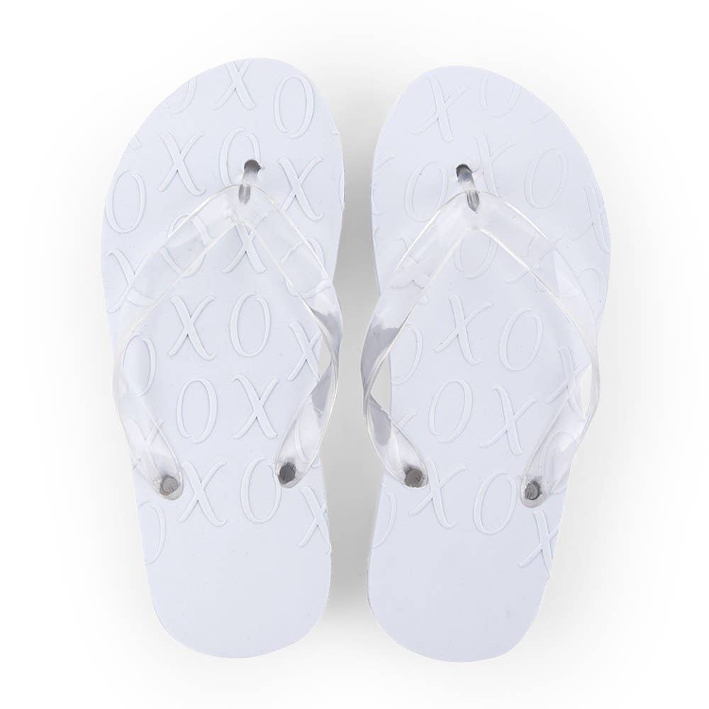 Weddingstar Inc. – Großhandel Flip-Flops – Damen – Best Day Ever Hochzeitsschlappen – Elfenbeinweiß0