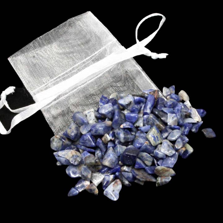 Sodalite Crystal Chips (20g Bags) for wholesale by The Psychic Tree